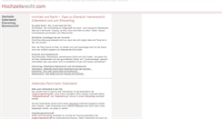 Desktop Screenshot of hochzeitsrecht.com